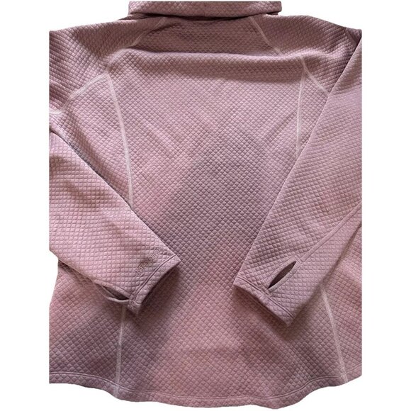 Marmot Light Purple Quilted Cowl Neck Sweatshirt Pockets SZ XL Stay Gorpcore - Picture 4 of 4